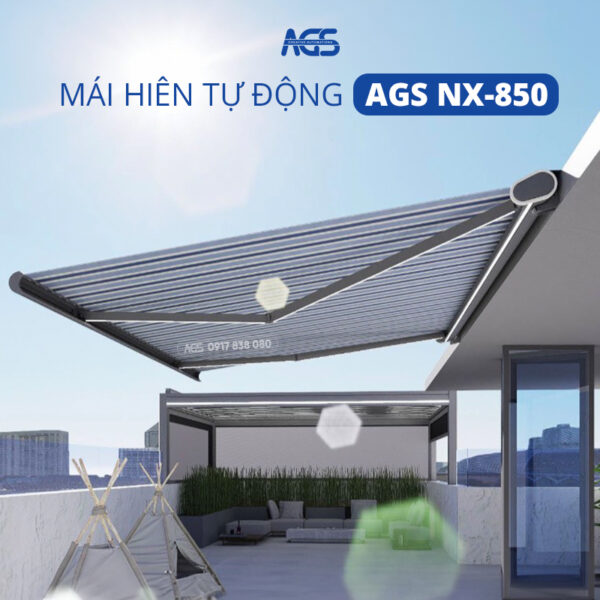Mái hiên tự động nhập khẩu AGS NX 850
